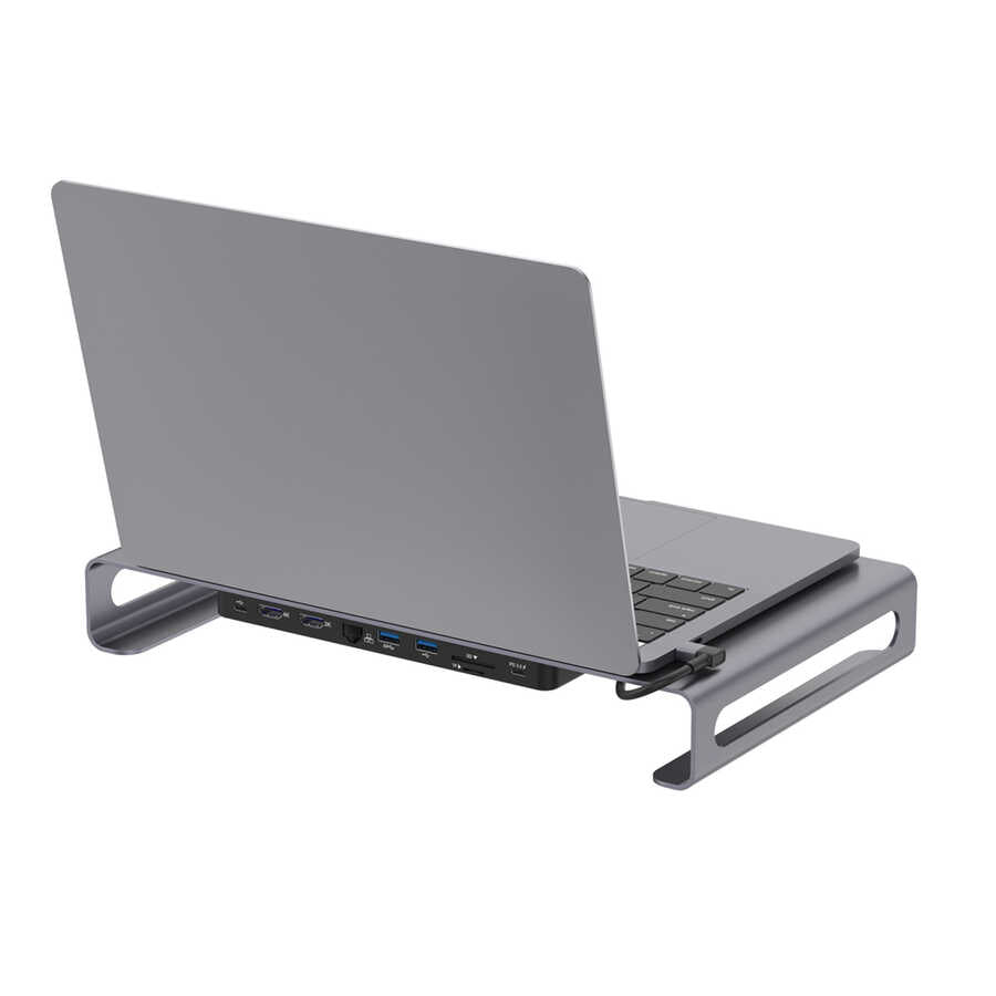 Go-Des GD-9126 Hub Destekli Laptop Standı Docking Station Stand - 2 Go-Des GD-9126 Hub Destekli Laptop Standı Docking Station Stand - 2